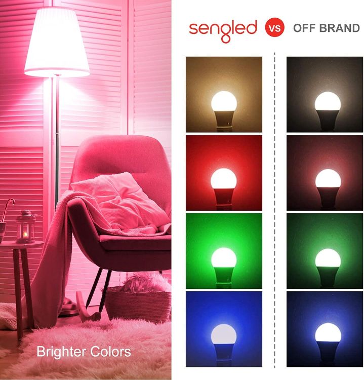 Picture of Smart WiFi B22 Multicolor Bulb 7.8W 806LM Dimmable Alexa Google Home 4 Pack