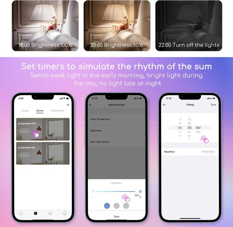 Picture of Smart E14 WiFi Bulb 6.5W RGBCW Alexa Google Home Dimmable 6 Pack