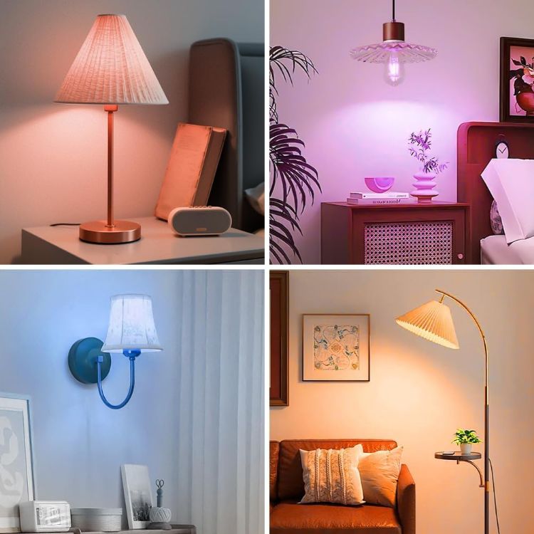 Picture of E14 Rechargeable Light Bulb 3W RGB Magnetic Base Remote 2 Pack