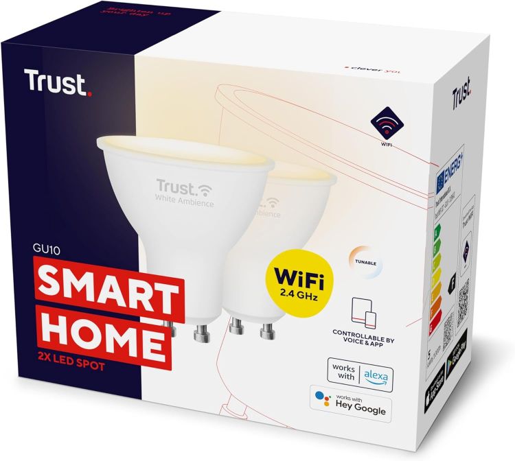 Picture of WiFi GU10 Smart Bulb Dimmable Spotlight Warm to Cool Alexa Google Home 2 Pack