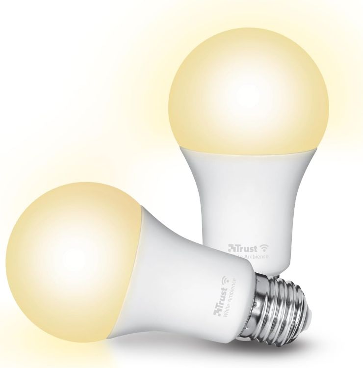 Picture of WiFi E27 Smart Bulb Dimmable Warm to Cool White Alexa Google Home 2 Pack