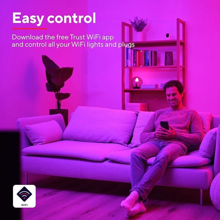 Picture of WiFi E14 Smart Bulb, Colour Changing Candle, Works with Alexa and Google Home, No Hub Required, Small Screw Smart Light Bulb, White & Colour [Amazon Exclusive] - 2 Pack