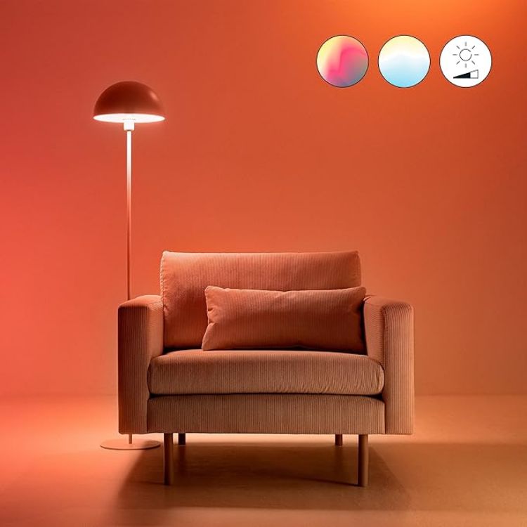 Picture of Smart Colour and White Bulb, E27 13W, Smart LED Connected WiFi Works with Alexa, Google Assistant & HomeKit, App Control for Livingroom, Bedroom, Energy Monitoring, Halloween Decorations