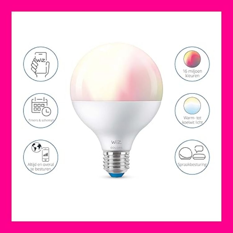 Picture of E27 G95 Smart WiFi Globe Bulb Colour & White 75W App Control Dimmable