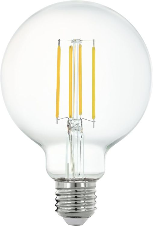 Picture of Smart Home E27 LED Filament Light Bulb, G95, ZigBee, app and Voice Control, dimmable, Warm White, 806 Lumen, 6 watt, Vintage Lightbulb Transparent