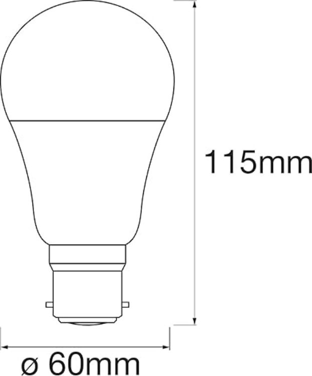Picture of Smart LEDLamp with WiFi Technology, Base: B22D, Di mmable, Tunable White (2700-6500K), Replaces Incandescent Lamps with 60 W, Smart+ WiFi Classic Tunable White, 1-Pack [Energy Class F]