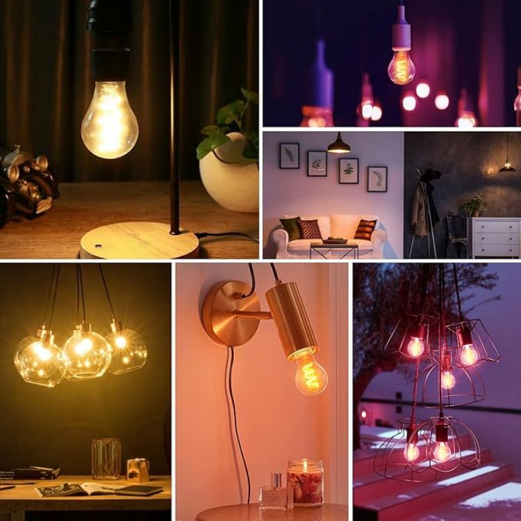 Picture of Smart E27 Filament Bulb RGB WiFi Alexa Dimmable with Remote Control