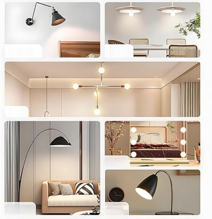 Picture of E27 LED Globe Bulb 8W Frosted White Dimmable Warm Light 2 Pack Flicker Free