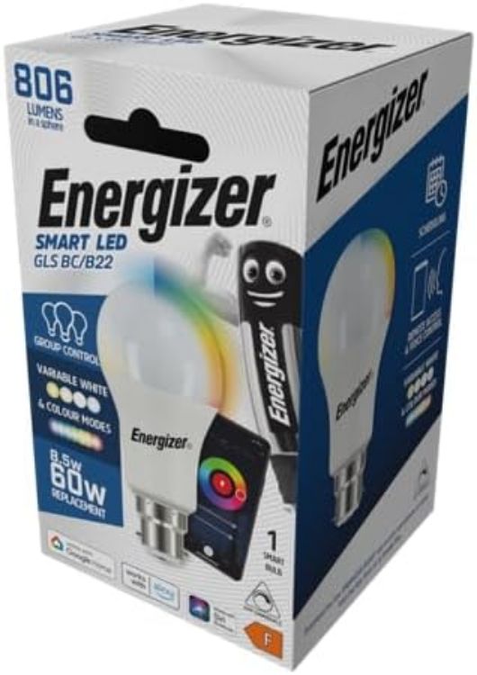 Picture of 60W Smart LED GLS B22 RGBW S18459 WiFi Smart Light Bulb
