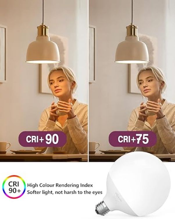 Picture of Led Light Bulb, G120 Globe Bulb 15W(150W Equivalent) Led Bulbs Daylight 5000k Large Globe Light Bulbs  Non-Dimmable  E27 Base, 1500 Lume Energy Saving  Perfect for Home Living Room Lighting [Energy Class F]