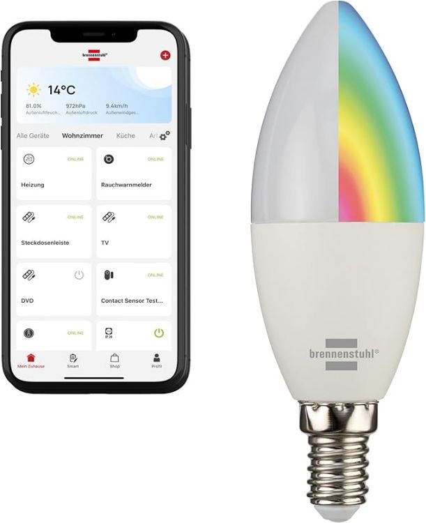 Picture of  Connect Smart Bulb SB 400 E14 (Compatible with Alexa and Google Assistant, no hub Necessary, Smart Light Bulb 2.4 GHz with Free app, 430lm, 5.5W) [Energy Class G]