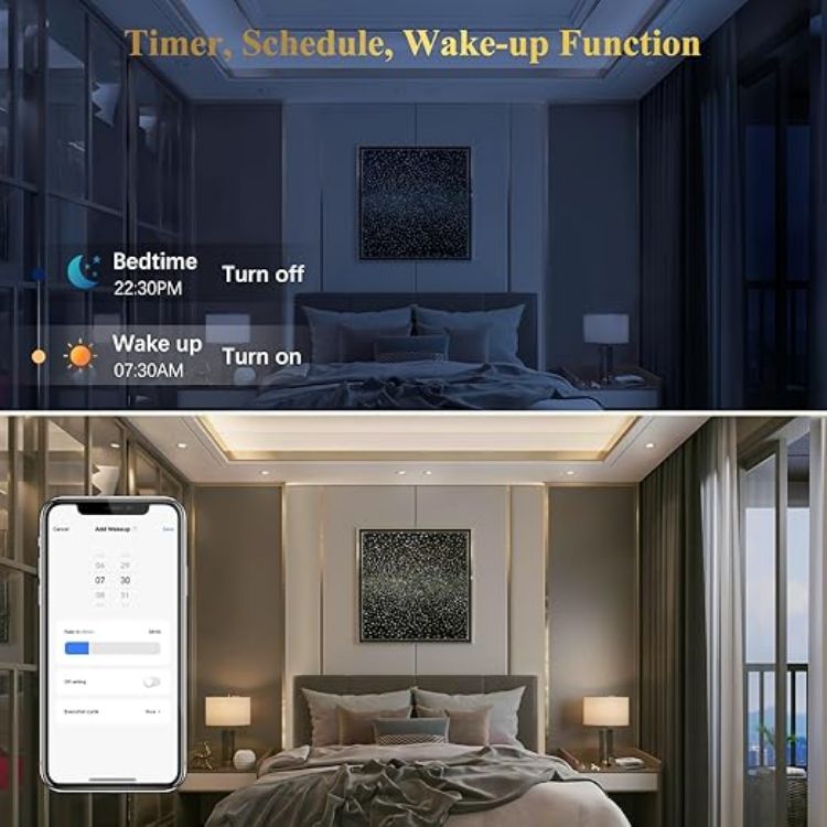 Picture of MR16 Smart Bulb 5W GU5.3 LED WiFi Light  AC/DC 12V  40W Equivalent Compatible with Alexa  Google Home  Tunable White 2700K-6500K Colour Changing Spotlight  320LM  4 Pcs [Energy Class G]