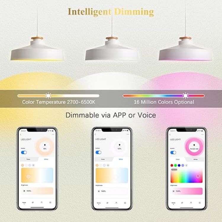 Picture of MR16 Smart Bulb 5W GU5.3 LED WiFi Light  AC/DC 12V  40W Equivalent Compatible with Alexa  Google Home  Tunable White 2700K-6500K Colour Changing Spotlight  320LM  4 Pcs [Energy Class G]