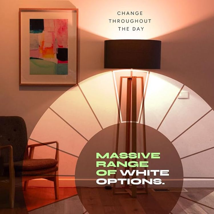 Picture of A19 Smart WiFi LED Bulb 800LM Color Changing 2 Pack Alexa HomeKit