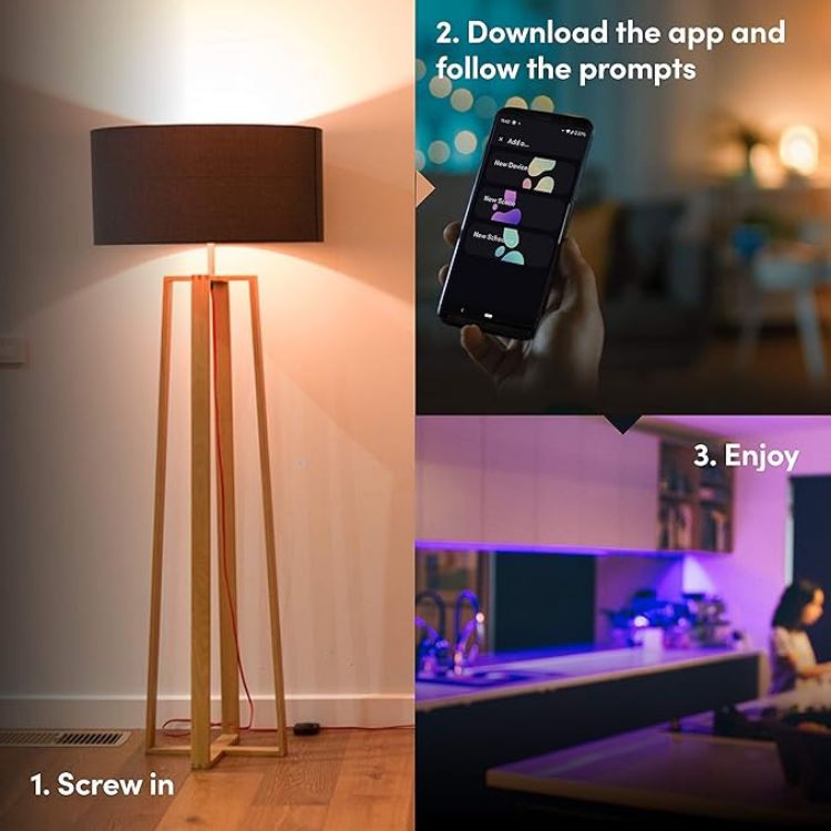 Picture of  Color, A19 1100 lumens  Wi-Fi Smart LED Light Bulb  Billions of Colors and Whites  No Bridge Required  Compatible with Alexa  Hey Google  HomeKit and Siri