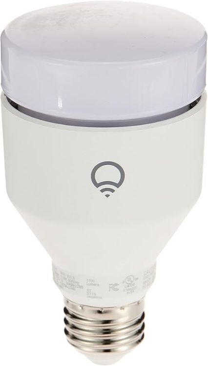 Picture of  Color, A19 1100 lumens  Wi-Fi Smart LED Light Bulb  Billions of Colors and Whites  No Bridge Required  Compatible with Alexa  Hey Google  HomeKit and Siri