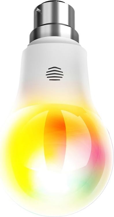 Picture of Light Colour Changing Smart Bulb with B22 Bayonet-Works with Amazon Alexa  9.5 W  White