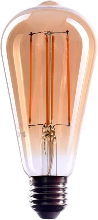 Picture of Edison Light Bulb E27 Socket | Dimmable  4 W  2000 K Warm White  230 V  EL10 | Antique Filament Lighting in Retro Vintage Industrial Look | EU Energy Class: G [Energy Class G]