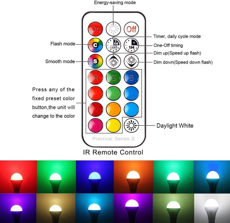 Picture of New White Smart Light Bulb Luster 2 Pack [E14 Small Edison Screw] with Bluetooth. Works with Alexa, Google Assistant and Apple HomeKit