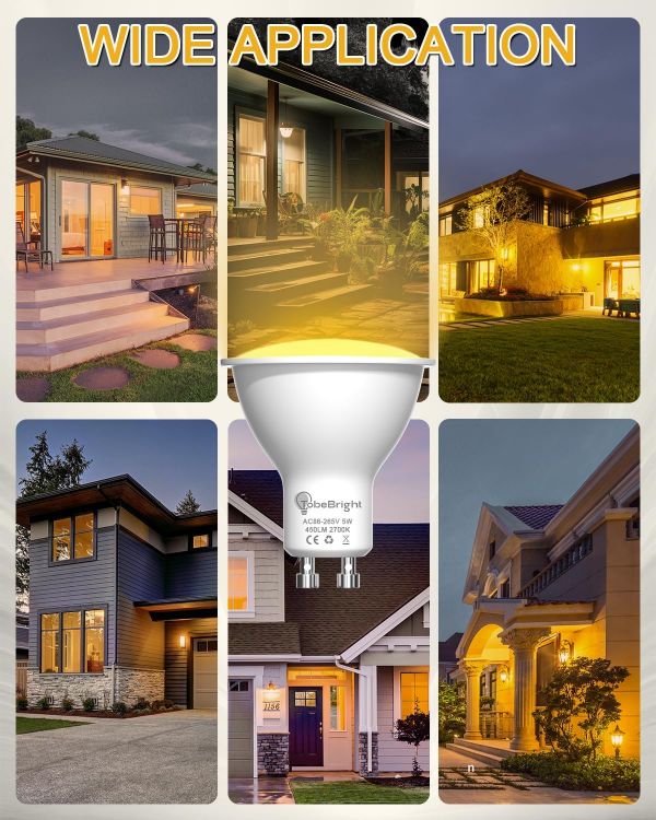 Picture of GU10 Dusk to Dawn LED Bulb 5W Sensor Light 2700K 2 Pack