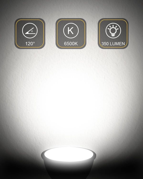 Picture of GU10 LED Bulb 7W 6000K Cool White 10 Pack 50W Equivalent