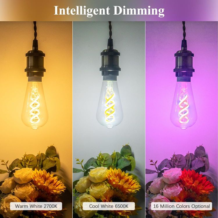 Picture of E27 Smart Filament A60 LED Bulb 5W WiFi Alexa HomeKit