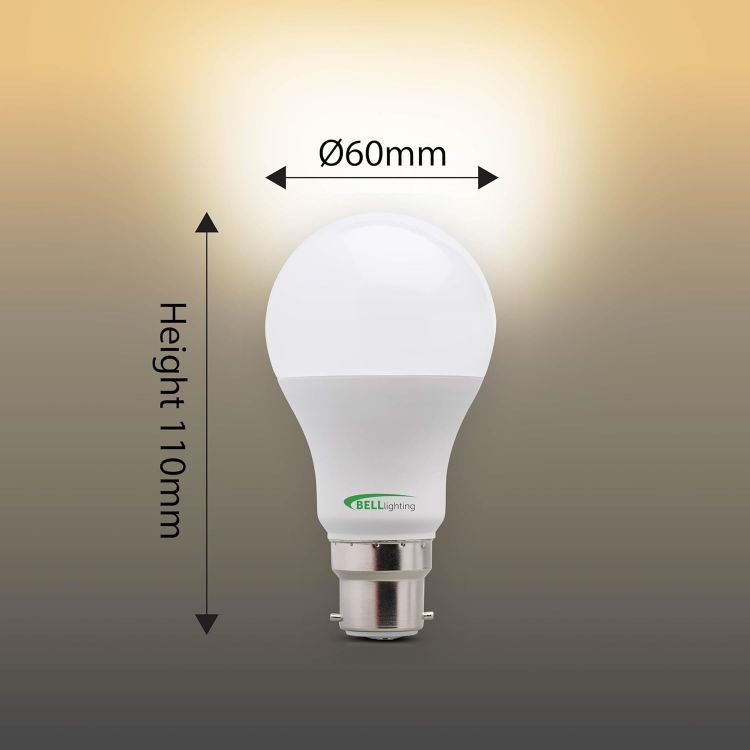Picture of B22 Dimmable LED GLS Bulb 6 Pack 8.1W 810LM Warm White