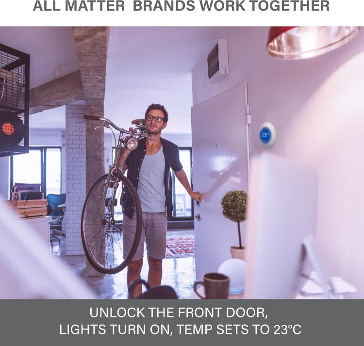 Picture of B22 Matter Smart LED Bulb Multicolour WiFi Alexa 800LM