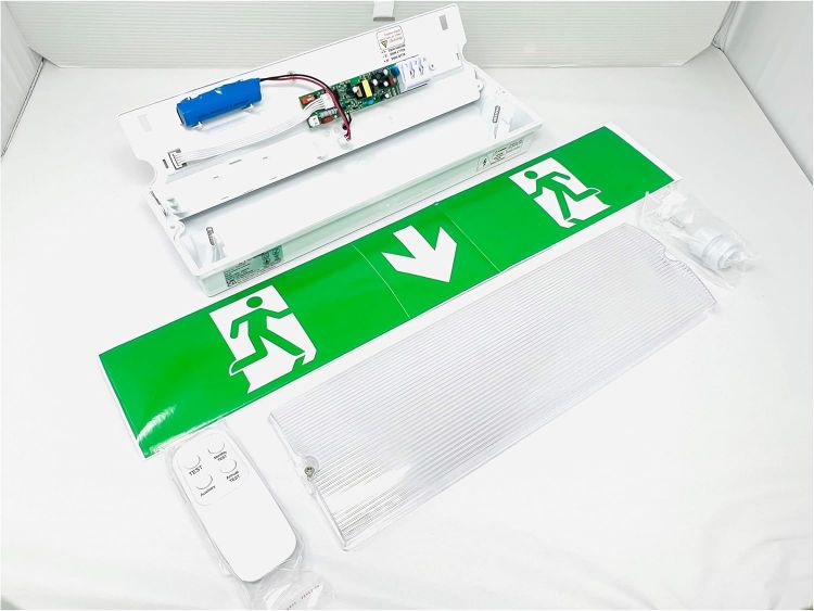 Picture of IP65 Emergency LED Exit Sign Bulkhead Self Test 3W