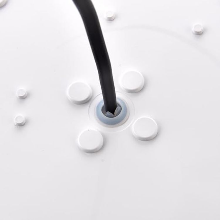 Picture of LED Ceiling & Wall Light White Bulkhead 5CCT Switchable 2700-6000K 16W Round IP65 Weatherproof Emergency [Energy Class A]