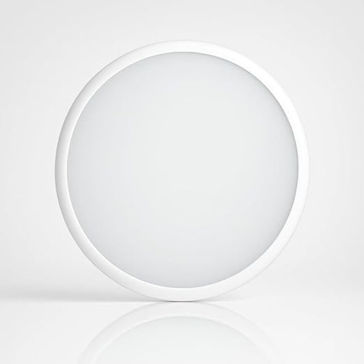 Picture of LED Ceiling & Wall Light White Bulkhead 5CCT Switchable 2700-6000K 16W Round IP65 Weatherproof Emergency [Energy Class A]
