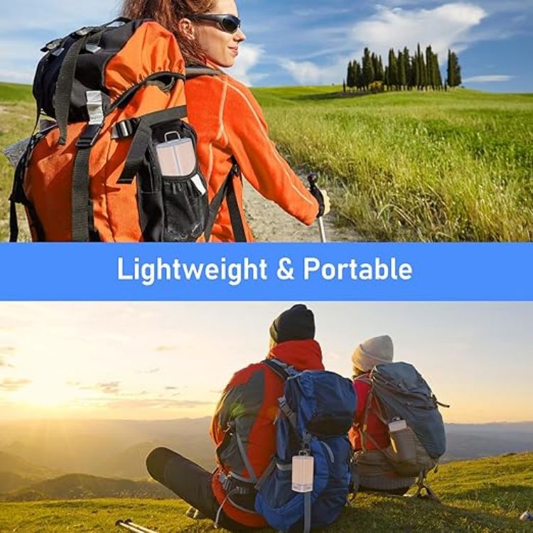 Picture of Camping Lantern Rechargeable 2000 Lumen Camping Lights Lamp for Tent,Super Bright 116 LEDs-7 Light Modes 4800mAh Long Battery Life 90°Adjustable Outdoor Tent Lamp Accessories-Sierra Blue [Energy Class A+++]