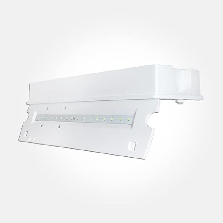Picture of  Emergency Bulkhead Light 5W Maintained & Non-Maintained IP65 Ceiling & Wall Fire Safety Light Fitting Exit Legend Included (Energy Class A++) [Energy Class A++]
