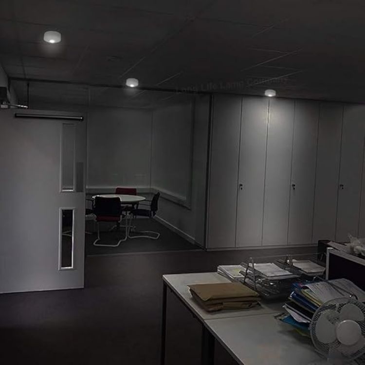 Picture of LED Round Emergency Light Ceiling Flush Mounted Maintained/Non Maintained EML05D [Energy Class A]