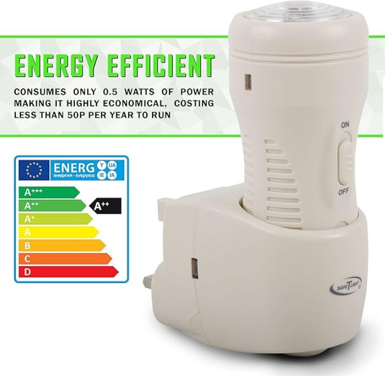 Picture of NEW* 3-in-1 Rechargeable Torch Automatic Night Light & Emergency Power Cut Light. As seen on BBC's"Dragons Den"