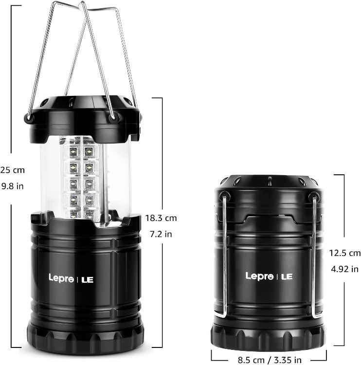 Picture of 4 Pack Collapsible Camping Lantern Battery Powered LED Light