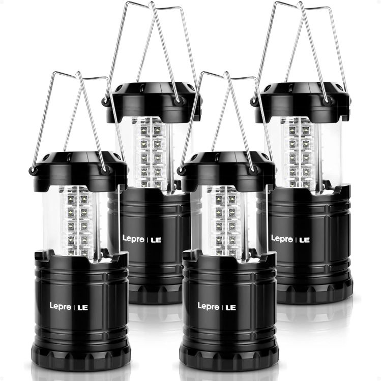 Picture of 4 Pack Collapsible Camping Lantern Battery Powered LED Light