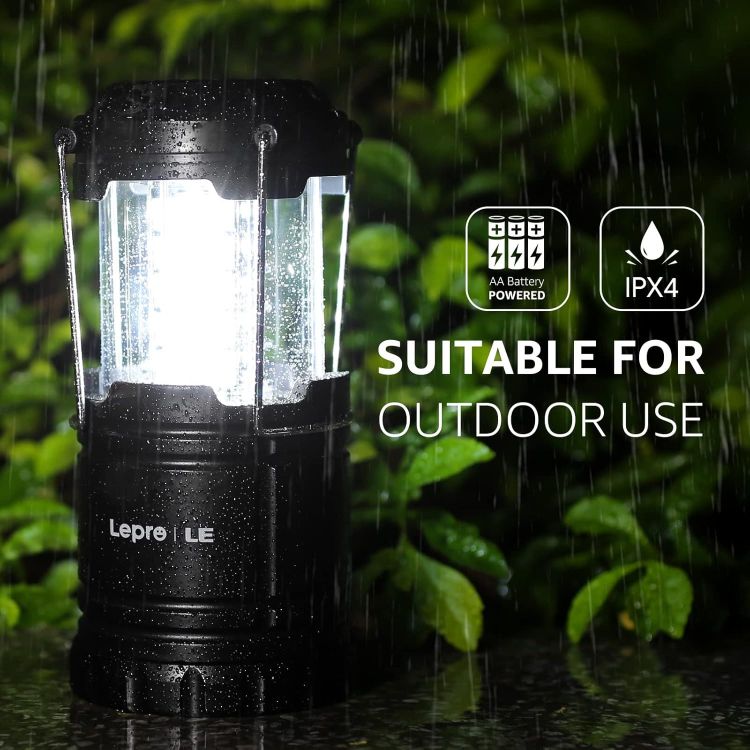 Picture of 2 Pack Collapsible Camping Lantern Battery Powered LED Light