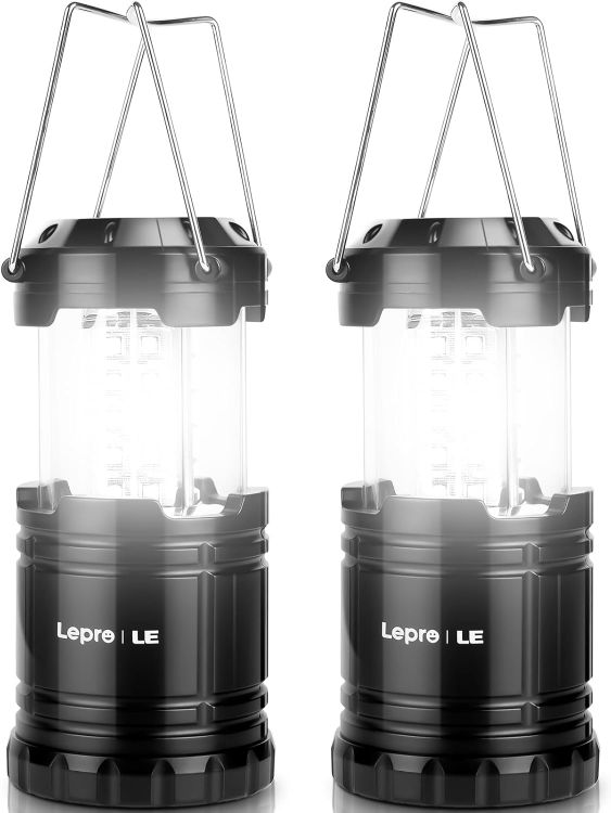 Picture of 2 Pack Collapsible Camping Lantern Battery Powered LED Light