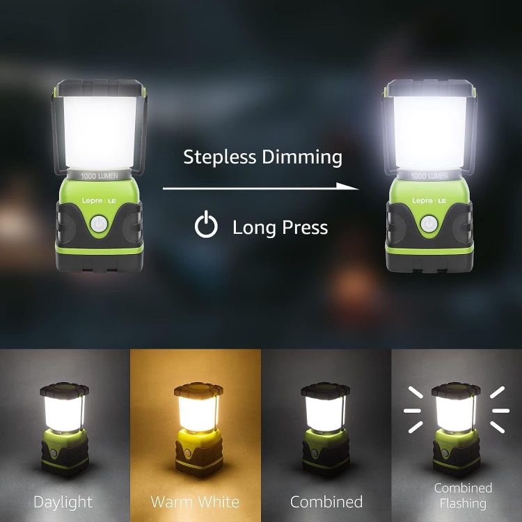 Picture of LE 1000 Lumen Camping Lantern Battery Powered Emergency Light