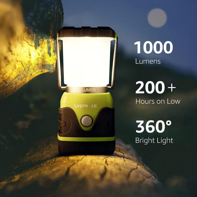 Picture of LE 1000 Lumen Camping Lantern Battery Powered Emergency Light