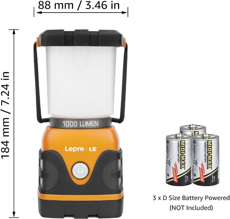 Picture of LE 1000 Lumen Camping Lantern Battery Powered LED Light