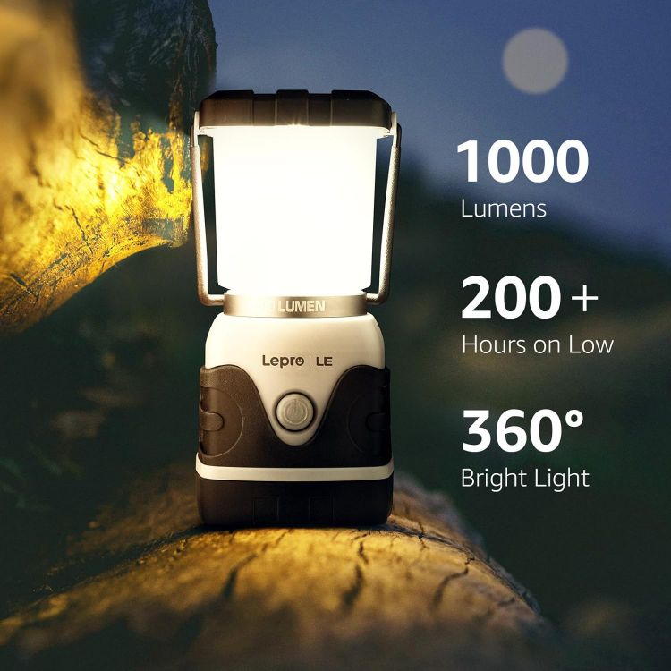 Picture of LE 1000 Lumen Camping Lantern Battery Powered Light