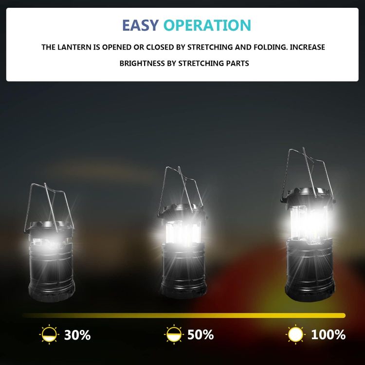 Picture of 2 Pack Portable LED Camping Lantern Waterproof Tent Light