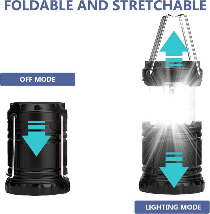 Picture of 2 Pack Portable LED Camping Lantern Waterproof Tent Light