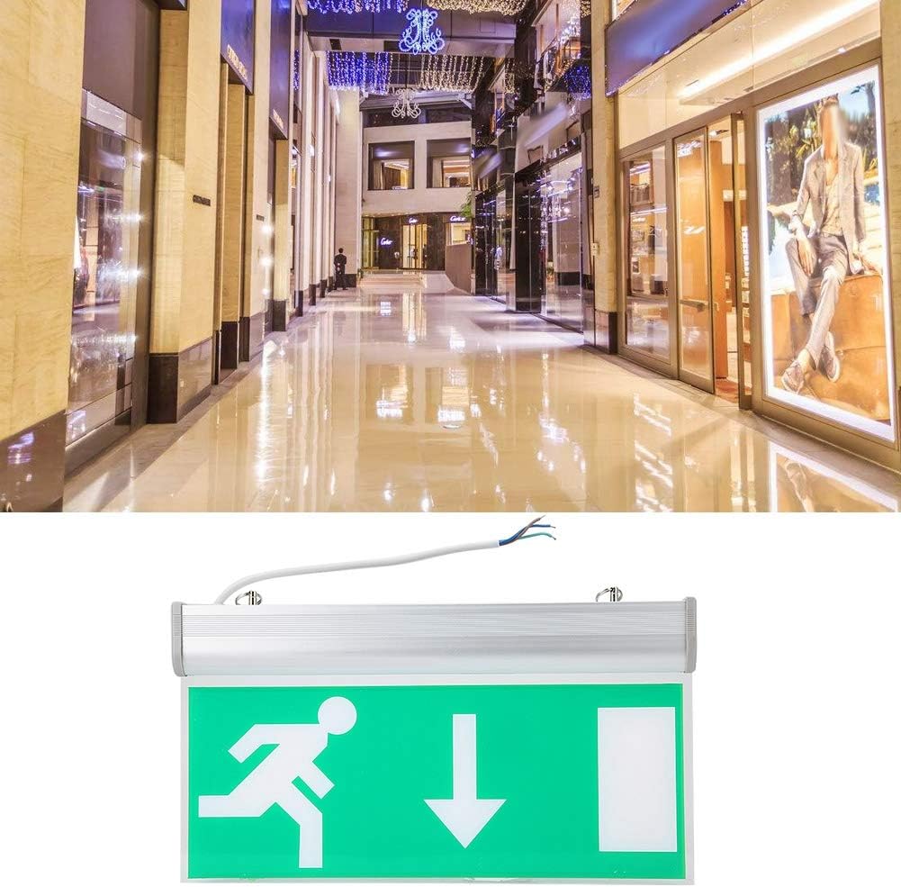 LED Emergency Exit Sign Acrylic Safety Evacuation Light