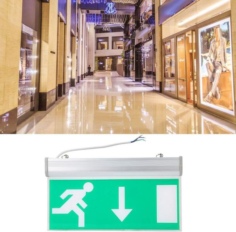 Picture of Acrylic LED Emergency Exit Lighting Sign Safety Indicator