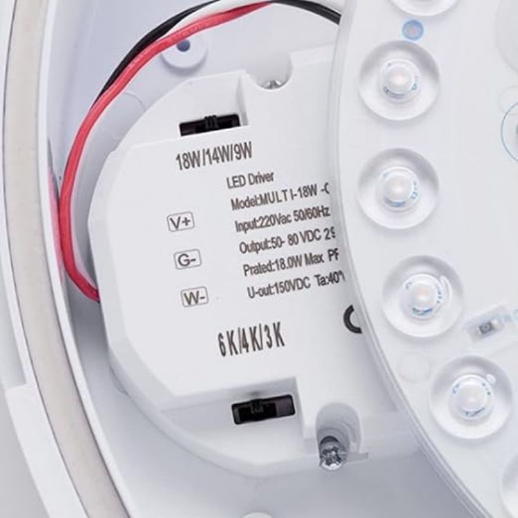 Picture of 18W LED 2D Bulkhead Emergency Ceiling Light IP65 Switchable