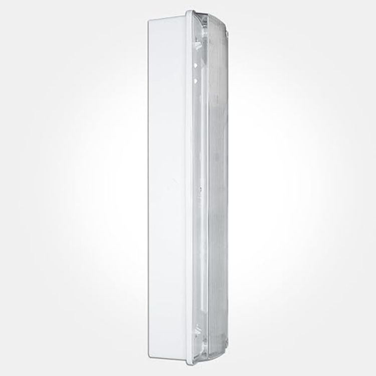 Picture of Emergency Bulkhead Light 5W Auto Self Testing Maintained & Non-Maintained IP65 Fire Safety Light Fitting Exit Legend Included [Energy Class A]