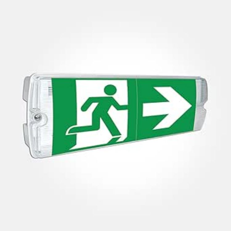 Picture of Emergency Bulkhead Light 5W Auto Self Testing Maintained & Non-Maintained IP65 Fire Safety Light Fitting Exit Legend Included [Energy Class A]